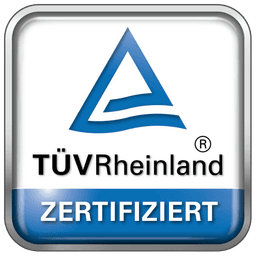 TÜV Rheinland zertifiziert