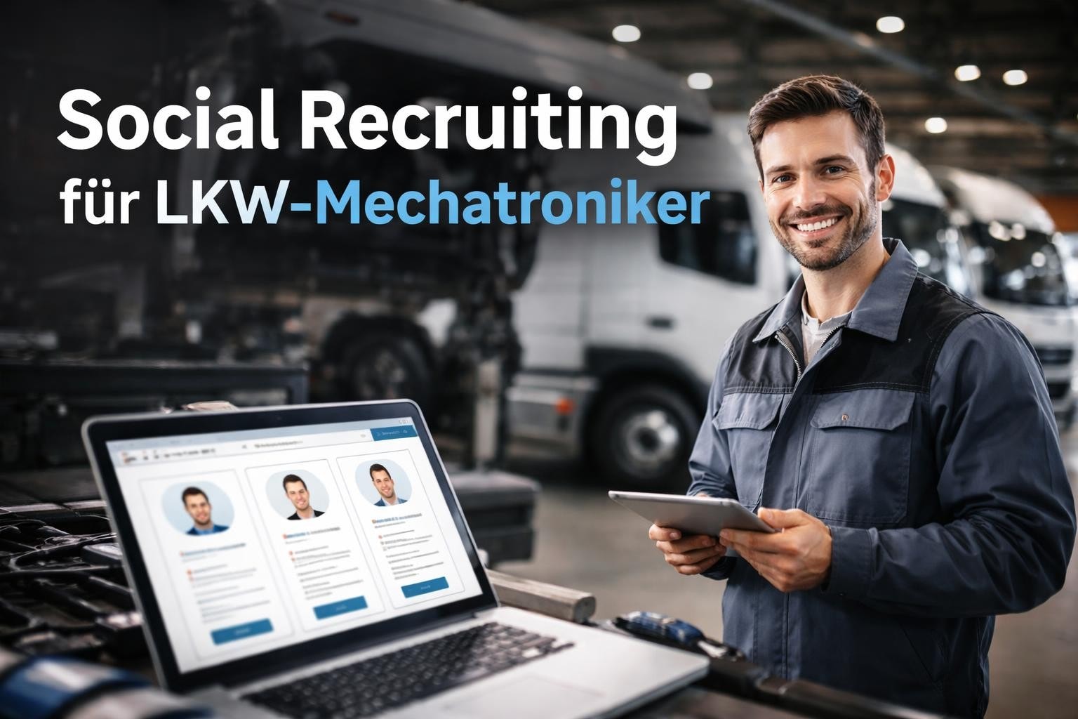 LKW Mechatroniker finden Social Recruiting | HEYLEAD