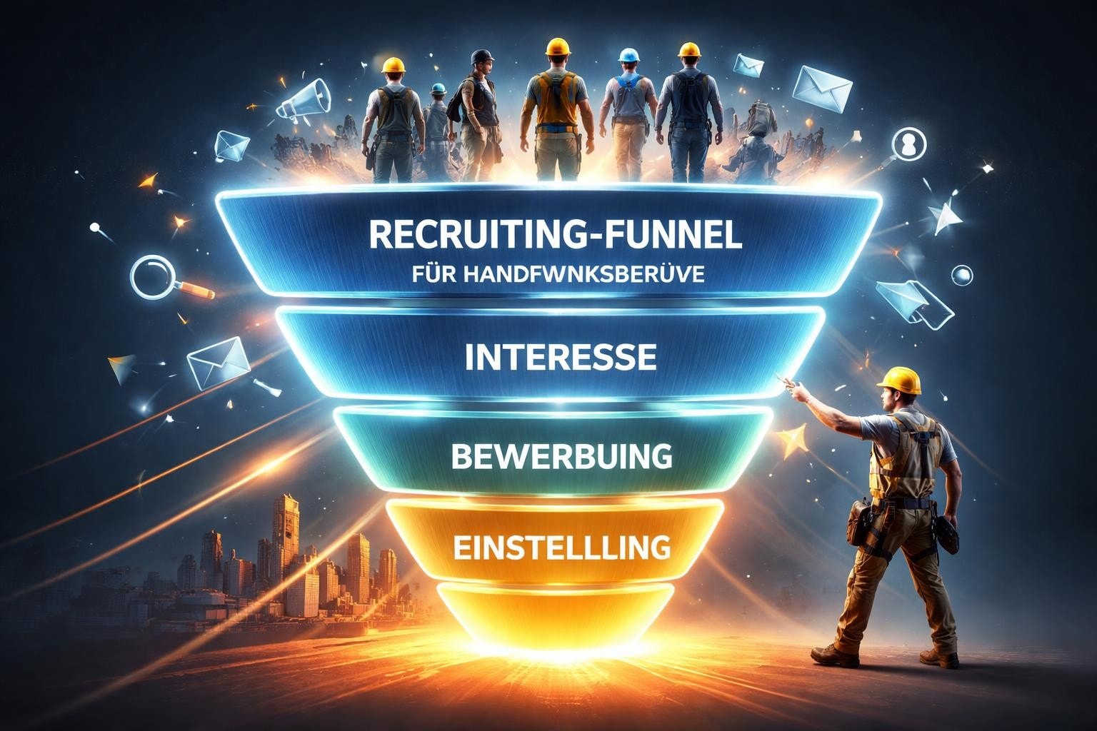 Recruiting Funnel für Handwerker bauen: Praxis-Leitfaden
